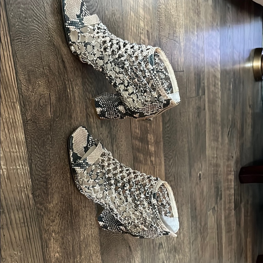 Vince Camuto Snakeskin Ankle Boots
